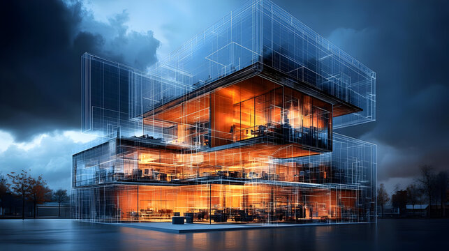 Bâtiment contemporain suivi en coordination de projet